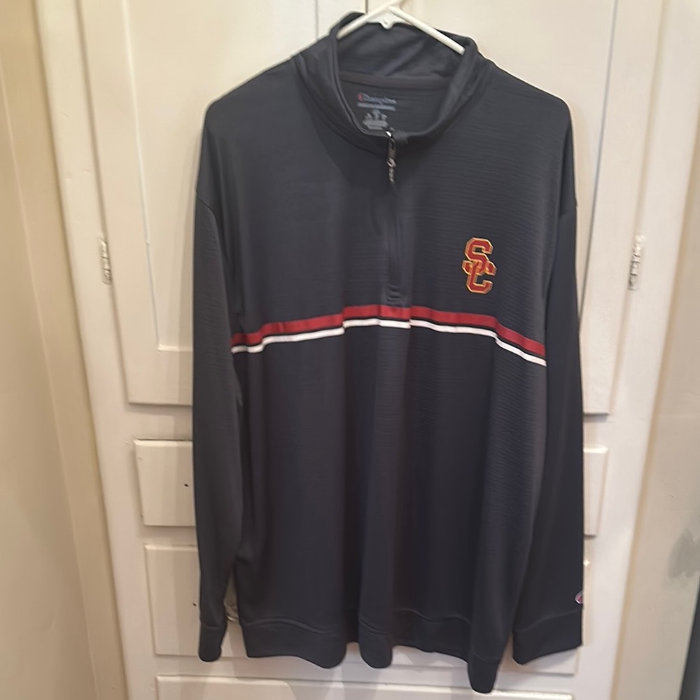 Champion SC Quarter-Zip Pullover - Dark Gray